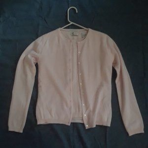 Lord & Taylor Soft Pink 100% Cashmere Cardigan & Top Set - Size XS